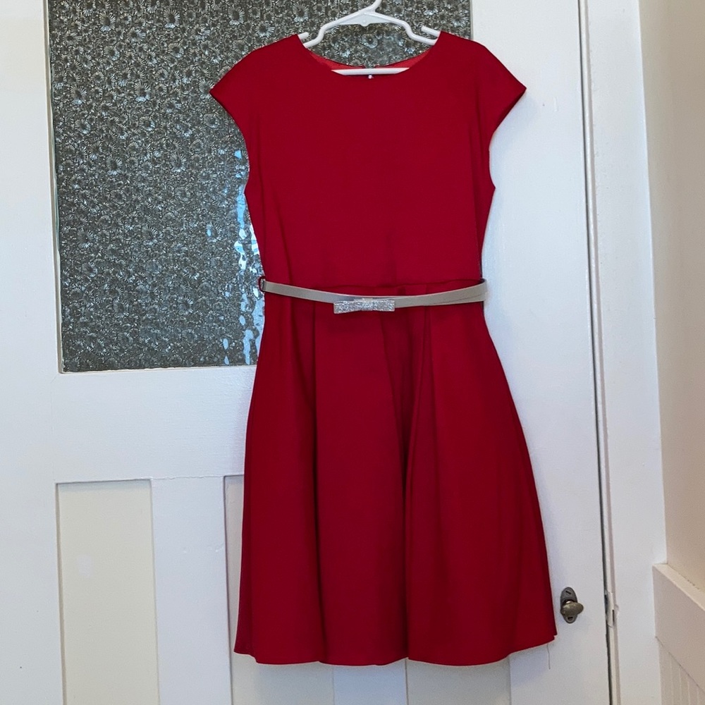 Alessia Girls Classic Red Dress - Size 10